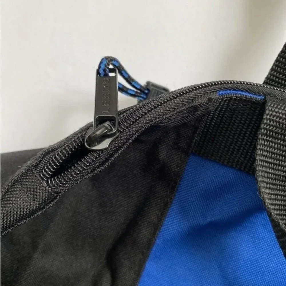 Leeds Vintage( Columbia St.Mary's ) Logo Canvas Blue Tote Bag,Zip,Double Handles